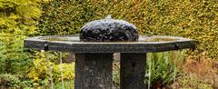 Fountain in the Mediterranean Garden of De Kruidhof Buitenpost