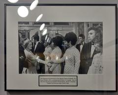 The Supremes meet the Queen Mum with Petula Clark at the far right