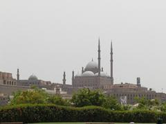 Citadel of Saladin viewed from Al-Azhar Park in Cairo