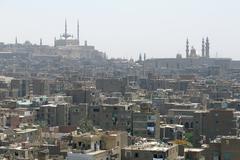 remote view of Muhammad Ali Mosque in Cairo, Egypt