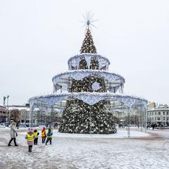 Vilnius Cathedral Square in December