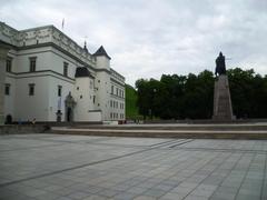 Cathedral Square in Vilnius, Lithuania on a sunny day