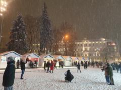 Christmas market in the Vilnius Cathedral Square in 2022