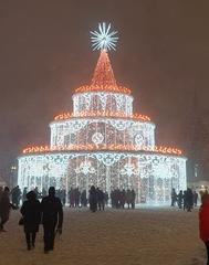 Christmas tree in Vilnius Cathedral Square 2022