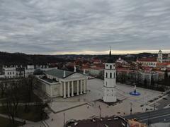 Gediminas Square in Vilnius viewed from the northwest