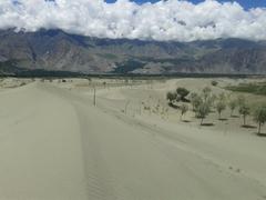 Skardu cold desert with mountainous backdrop