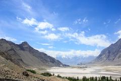 Cold desert and mountains in Skardu, KPK, Pakistan