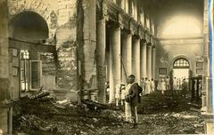 1923 fire damage to St. Mark's Cathedral in Bangalore