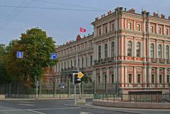 Nicholas Palace in Saint Petersburg at Labour Square