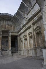 Main hall of the Temple of Diana with collapsed arcs