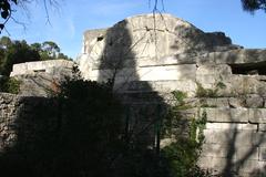 Back side of the Temple of Diana in Nîmes, 2014