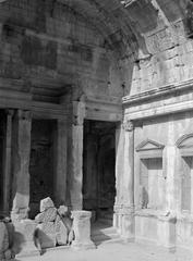 Interior of the Temple of Diana in Nîmes, France (1935)