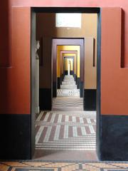 Interior view of a hallway in Thorvaldsens Museum, Copenhagen