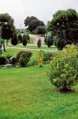 well-maintained gardens near the Zoo in Casa de Campo, Madrid, Spain