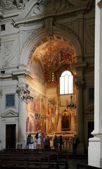 Brancacci Chapel in Florence with frescoes