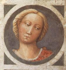 Masolino's painting of a head in Cappella Brancacci