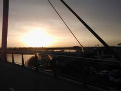 Nesciobrug pedestrian bridge over water