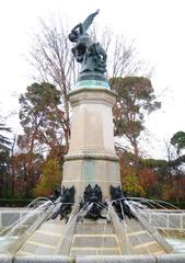 Fountain of the Fallen Angel in Madrid