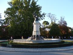 Fountain of the Fallen Angel in Parque del Buen Retiro