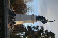 El Retiro Park Fountain of the Fallen Angel in Madrid