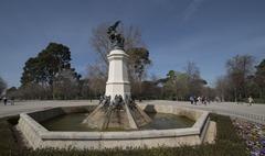 Fuente de El Ángel Caído in El Retiro, Madrid