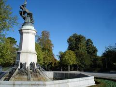 Ángel Caído statue in Parque del Retiro, Madrid