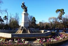 Fallen Angel statue in Retiro Park