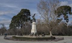 El Ángel Caído statue in El Retiro Park, Madrid