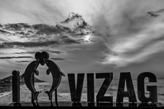 I Love Vizag symbol at Bhimili beach road sea viewpoint