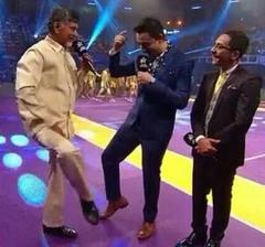 Chandrababu Naidu at kabbadi pro league