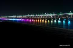 Prakasam Barrage over Krishna River in Vijayawada