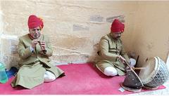 Singing performance in Mehrangarh Fort, India