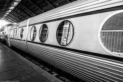 Talgo train at a museum in Madrid, Spain