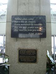 Tom Jobim tribute inscription at Rio de Janeiro International Airport