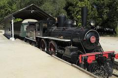 Type 20 steam locomotive with 2'B n2 wheel arrangement at Parque Quinta Normal, Chile