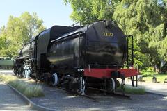 historical locomotive tender with coal box, built by Alco in 1940