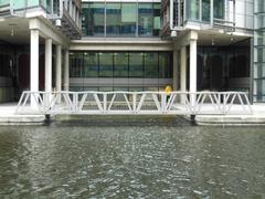 The Rolling Bridge in Paddington Basin