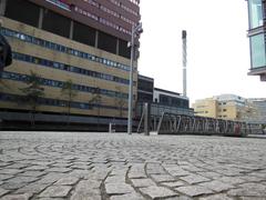 The Rolling Bridge in Paddington Basin, London