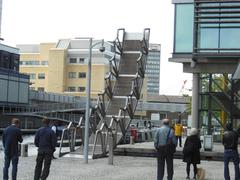 The Rolling Bridge in Paddington Basin, London