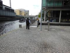 The Rolling Bridge in Paddington Basin, London