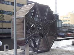 The Rolling Bridge at Paddington Basin in London