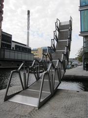 Thomas Heatherwick's Rolling Bridge in Paddington Basin