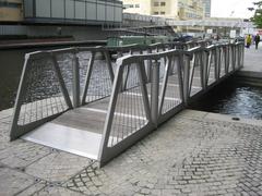 The Rolling Bridge in Paddington Basin, London