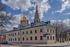 Kadashevsky Lane in Moscow with historic chambers