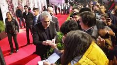 Alfonso Cuarón signing autographs at the 17th Morelia International Film Festival