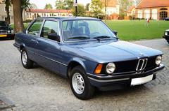 BMW E21 316 car front view in Topacz Automotive Museum