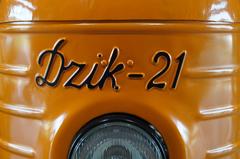 Dzik 21 vehicle logo at Museum of Motorization Topacz