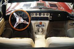 Jaguar E-Type interior at Topacz Automotive Museum