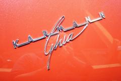 Karmann Ghia emblem at Topacz Automotive Museum