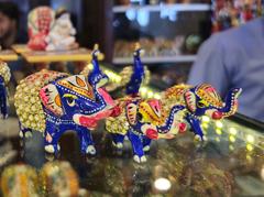 Blue elephant souvenir